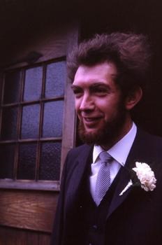 George on our wedding day.