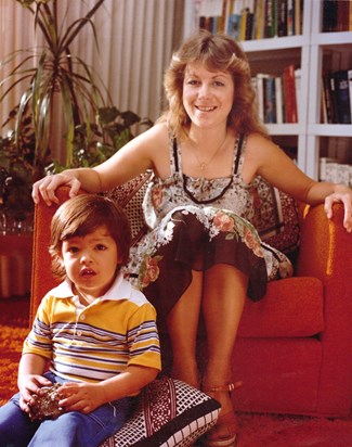 Alex and his Mom, Cindy - 1977