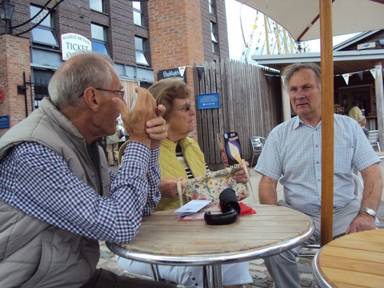 1Geoff with Pauline & Peter Rutter on the occasion of a History Society visit to SS Great Britain in 2014