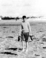 Young man on he beach