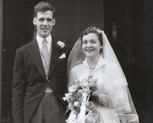Getting married - 2nd October 1954