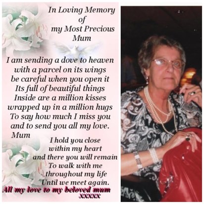 2 years mum seems like a million years since we talked love you to heaven and back xxxx