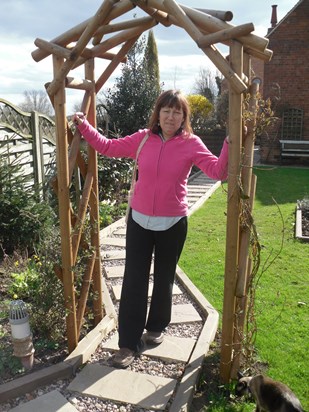 Mum in her beautiful garden