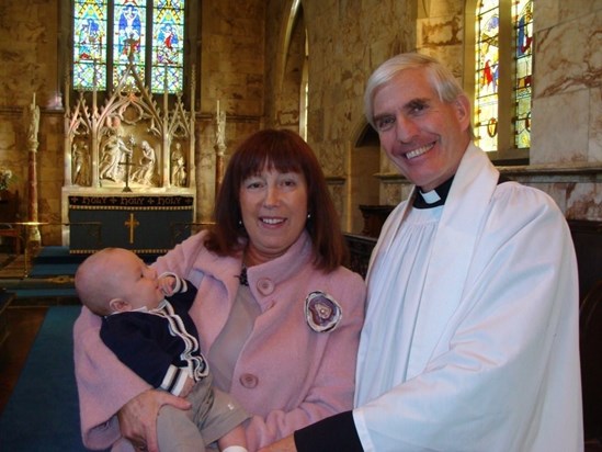 Mum with Rev Andrew Ridley