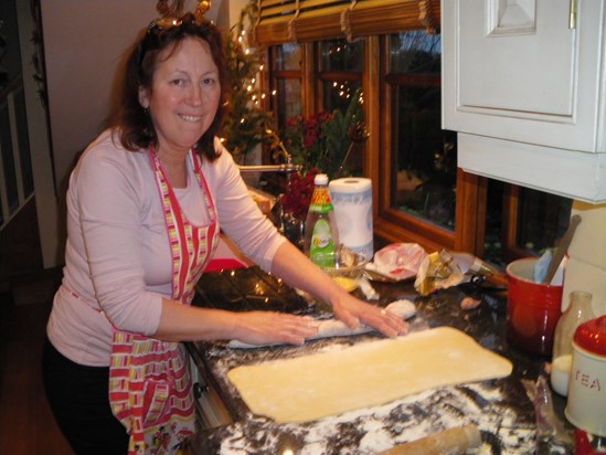 Mum baking on her last Christmas