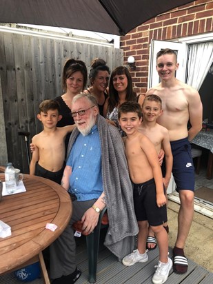 Grandad with Grandchildren and Great Grandchildren xx