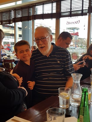 Lovely dinner out with Grandad xx