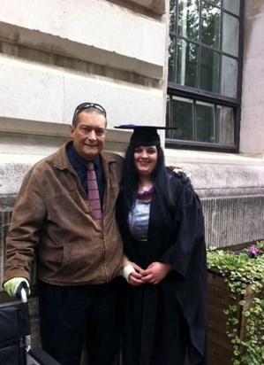 Mark with his daughter Ellen, at her graduation. 