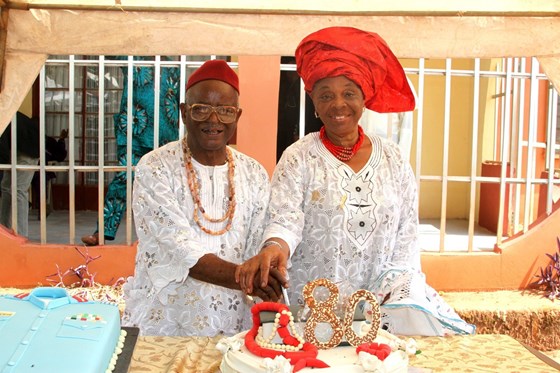 Amans and His Wife @ His 80th Years Birthday