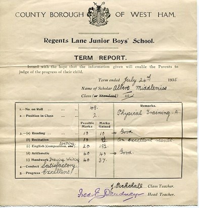 1935 - Junior School Report