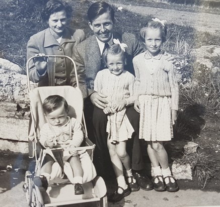 1956 (?) - Family photo with 3 J's