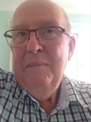 This was Alberts first “selfie” that he sent to me via email. There were a few test runs featuring lots of chins and nose hair, which I assume we both deleted, and this one is left for posterity.  Pauline xx