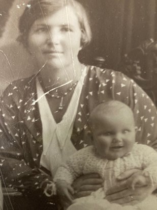 Brenda with her Mum, Amy at the start of her life's journey