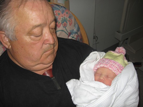 Grandpa & baby Maci