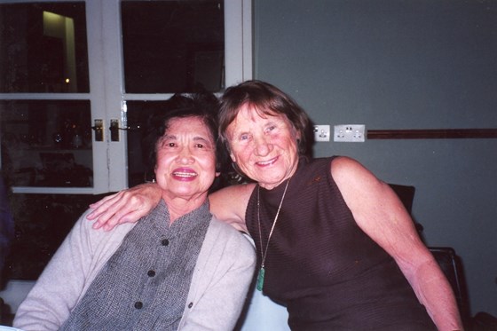 Betty Kampfner with Sylvia Hoe