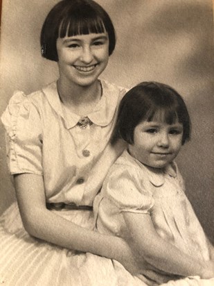 Aunt Pat with older sister Esmée