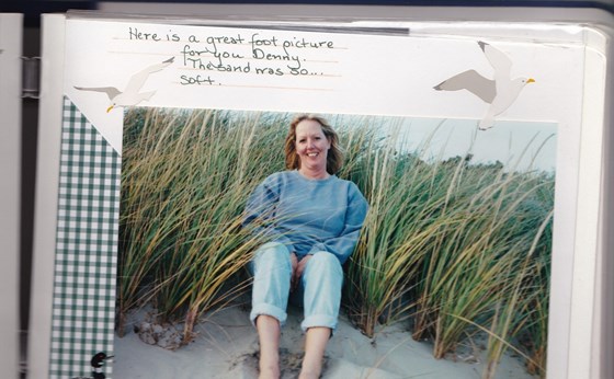 one of Dennis' favorite beaches Morse Mountain in Phippsburg Me 2000
