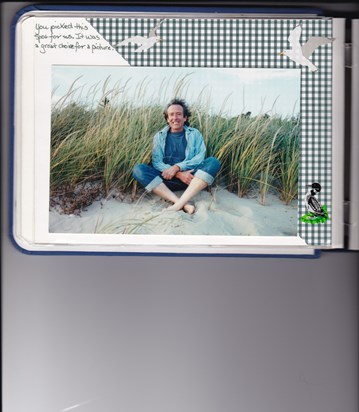 Dennis' favorite beach at Morse Mountain in Phippsburg Me 2000