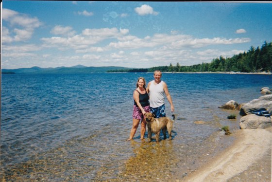 Dennis, Charmaine, and George Upper Richardson Lakes in Andover Me