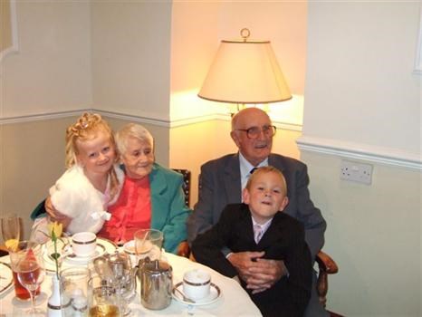 Tia, Mum, Dad and Jack on their special day