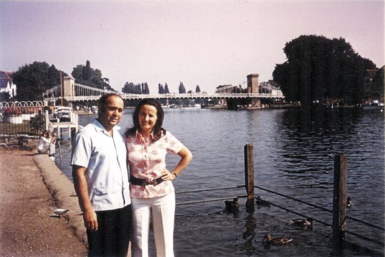Marion with husband Geoff, Marlow, 1960s