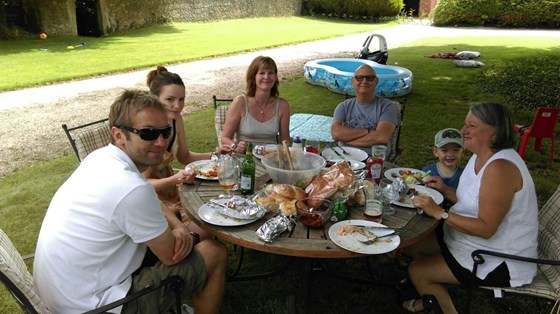 Lunch in the garden on a summers day. I miss you Martin xx