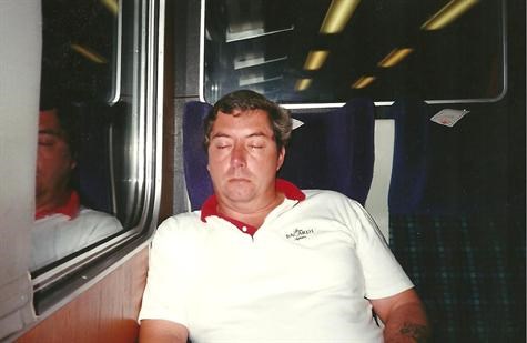 40 winks on the train