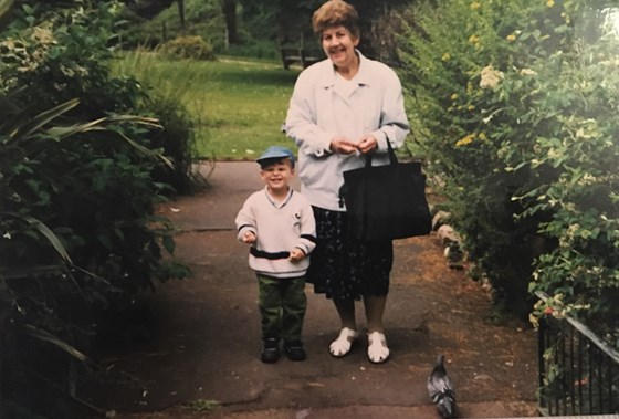 Mum & Chris Victoria Park 1998