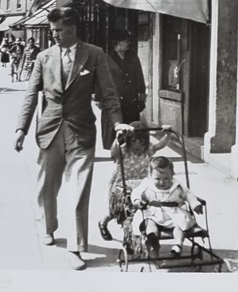 Grandad Knox, Emily and Baby Margaret Millport 1936