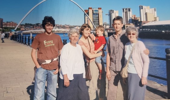 Mum, Chrissie, Douglas & Jan in Newcastle