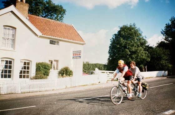 Harry & Maggie on the tandem