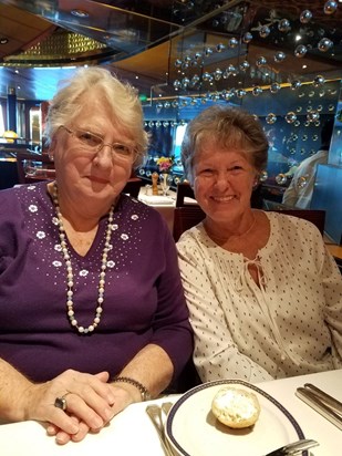 Diane and bff Cherene having Tea.