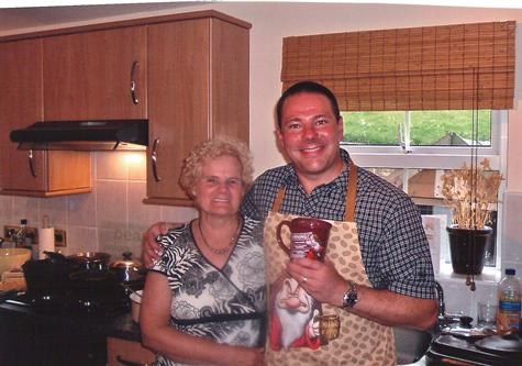 With ken the chef, Anne's 40th May 2004