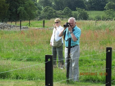 re visiting Chesters Roman fort with dad on 4th July 2011