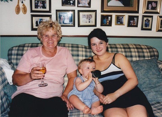 Proud Grandma, with Danielle and Shirley 1997