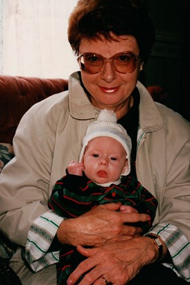 Mum with 1st Grandson Christopher!