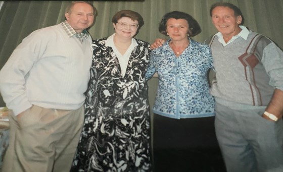 Mum & Dad with Uncle Jim & Auntie Joan