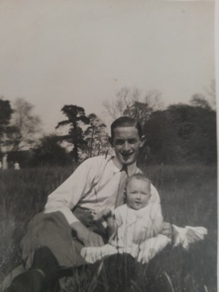 Young Mary (Mum) With Her Dad George