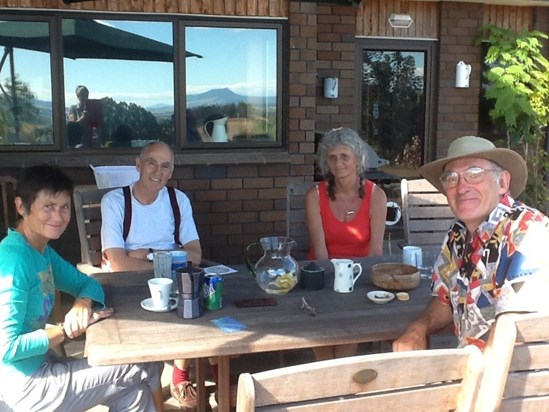 Richard with his cousins, NZ  Feb 2013