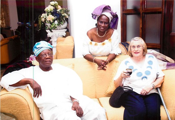 Dr Adeniyi and Mrs Maureen Coker with Joke @70