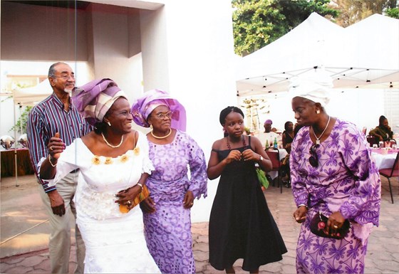 Joke @ 70 dancing with Prof Duncan, Mrs Ronke Abel (sister), Demi Johnson (great niece) and Bisi Ogu