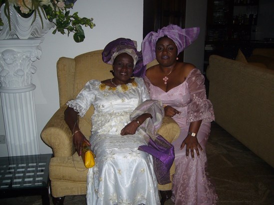 Auntie Aggie and Charlene in Nigeria