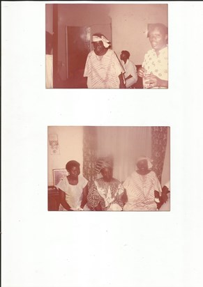 Joke with Rev Akinpelu Johnson (above) and Sylvia (niece) and Joke (below)