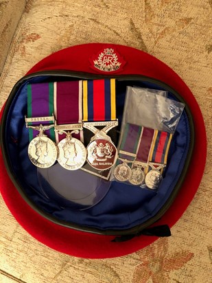 Red Beret and Medals