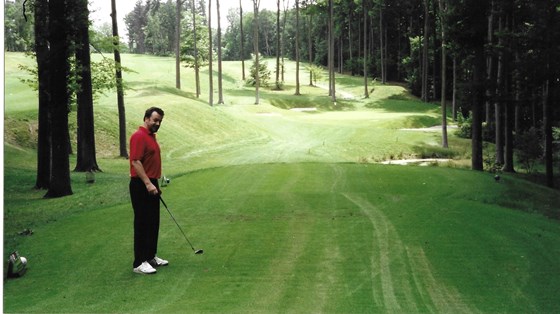 David golfing