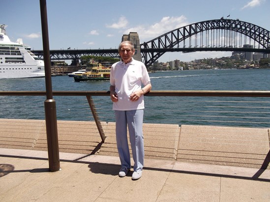 Dad visiting Sydney in 2012
