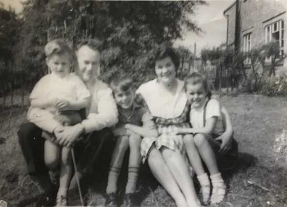 Back garden in Chilwell, around 1961