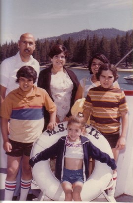 Mom with Tony, Rachel, her sister Annie and nephews....Lake Tahoe