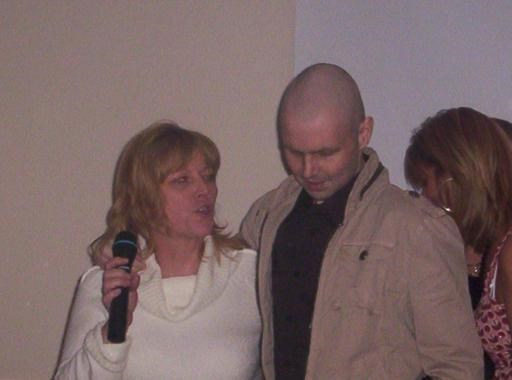 kevin and me his mum christine at his charity nite   love u with all my heart kev