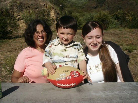 Mona with Tommy and Elizabeth at Matthew's party